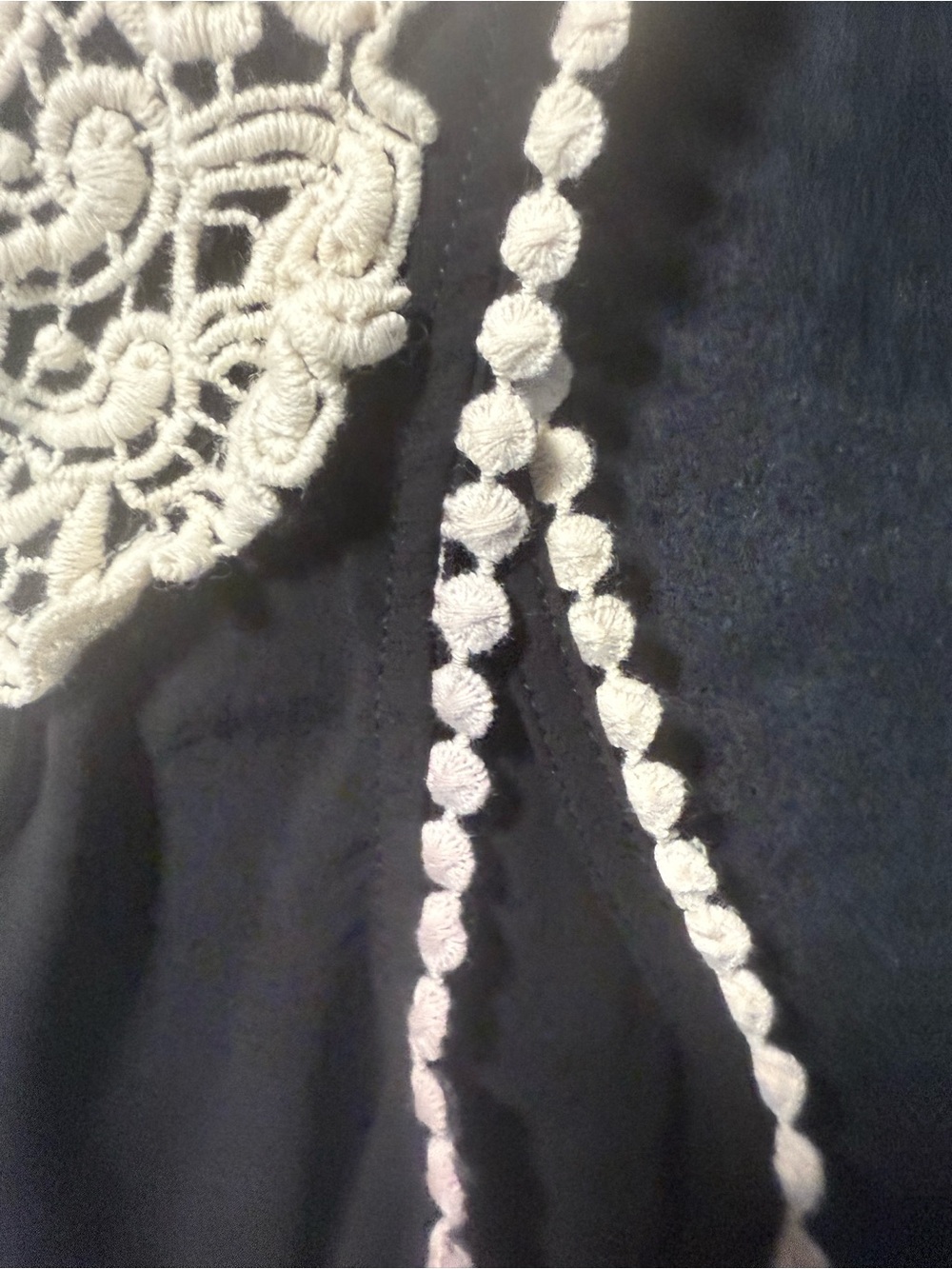 Wildfox Black and Cream Crochet Lace Top - Picture 10 of 10